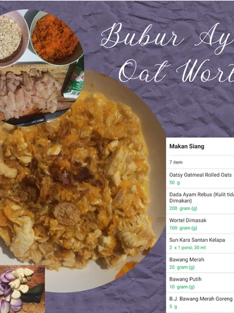 Cara Gampang Membuat Resep Bubur Ayam Oat Wortel yang Enak Banget Anti Ribet, Mantap Sekali
