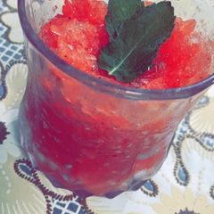 A picture of Watermelon Slush(seasonal dessert).