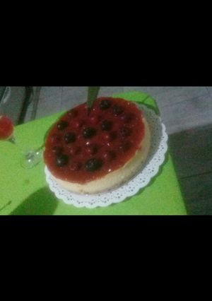 Una foto de Cheesecake sin galletas