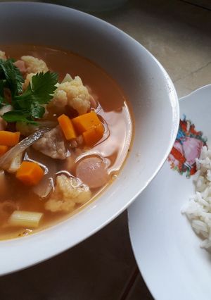 Foto resep Sop merah segaarrr...😍
