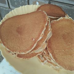 A picture of Cinamon fluffy pancakes#4weekchallenge.