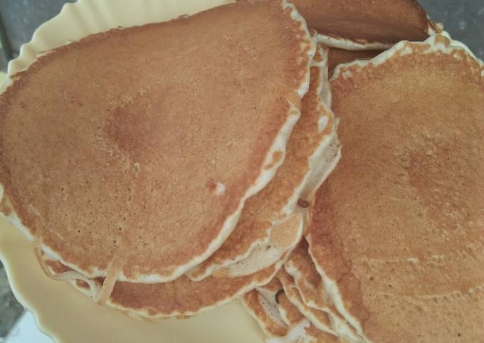 Recipe of Homemade Cinamon fluffy pancakes#4weekchallenge