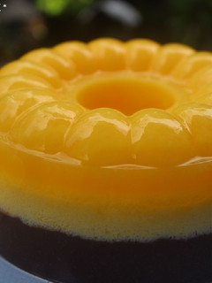 Foto resep Puding Busa Jeruk Lapis Coklat
