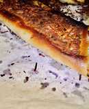 Flautin de brick con bacon bechamel pavo y queso