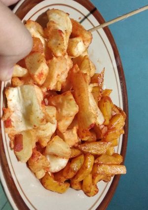 Foto resep Singkong & Kentang Goreng Barbeque