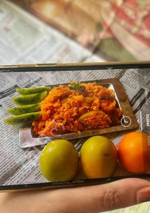 गावरान/गावठी टोमॅटो राईस (Tomato rice recipe in marathi) रेसिपी चे मुख्य फोटो 