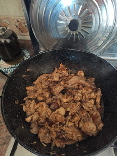 Una foto de Fritada de conejo en salsa