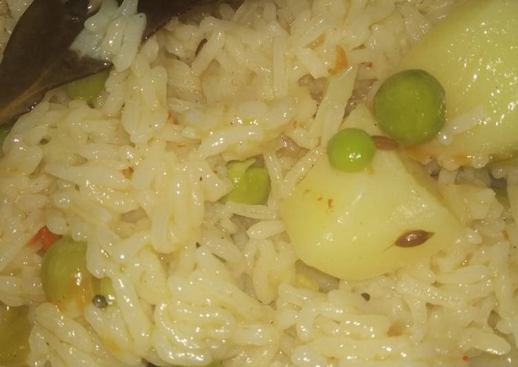 Recipe of Perfect Masala aalu matar rice