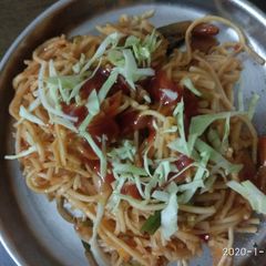 Schewan Hakka noodles homemade A picture of Schewan Hakka noodles homemade.