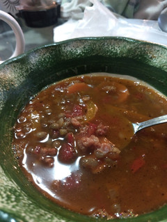 Una foto de Lentejas con Chorizo y Costilla