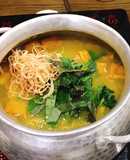 Canh chuối xanh nấu mẻ