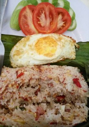 Foto resep Nasi bakar telur kornet (praktis simpel mudah dan enak)
