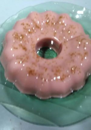 Foto resep Puding Susu stroberri