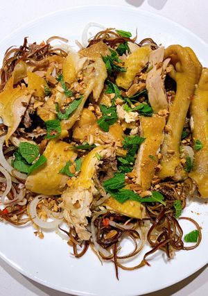 Hình của món Gỏi Gà Hoa Chuối.
