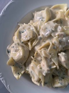 Una foto de Salsa blanca con Roquefort