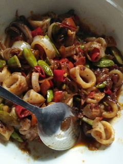Foto resep Cumi pete pedes