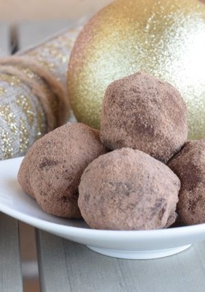 Una foto de Trufas de chocolate con curry picantes