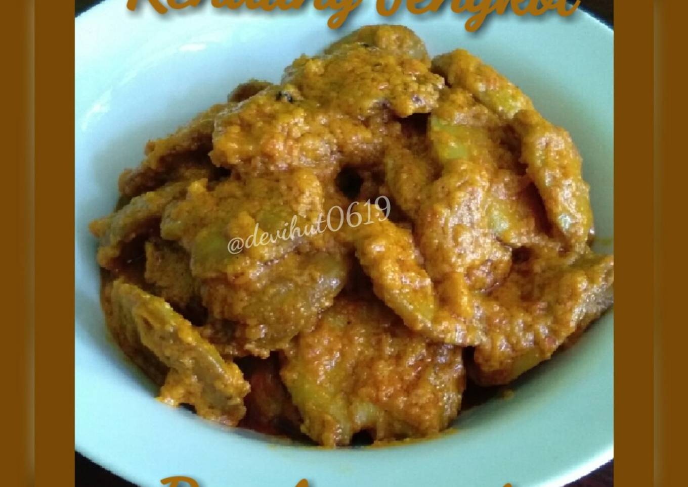 Rendang Jengkol Simple