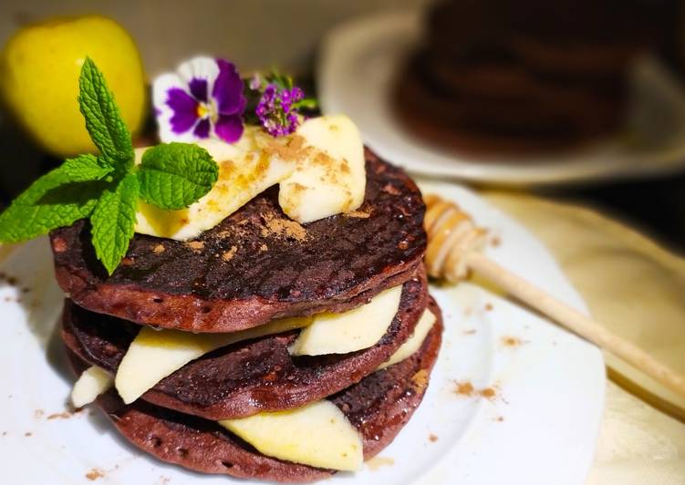 Tortitas de Avena, Chocolate y Manzana a la Menta #singluten