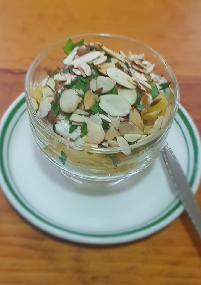 Una foto de Copa de piña con yogurt