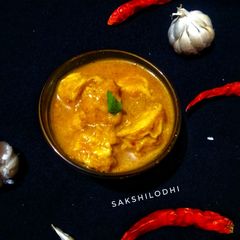 A picture of Soya chaap Curry.