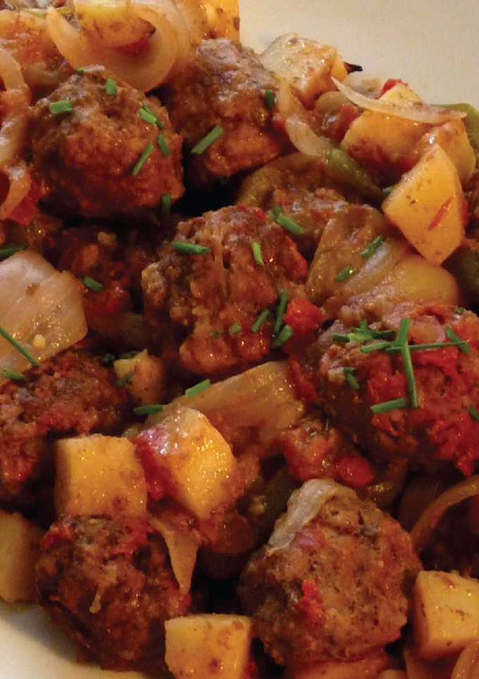 Una foto de Albóndigas de carne criollas