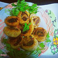 A picture of 🍥soya manchurian swiss roll🍥.