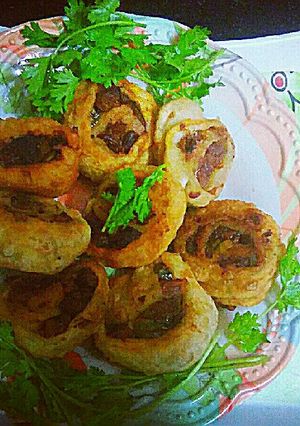 A picture of 🍥soya manchurian swiss roll🍥.