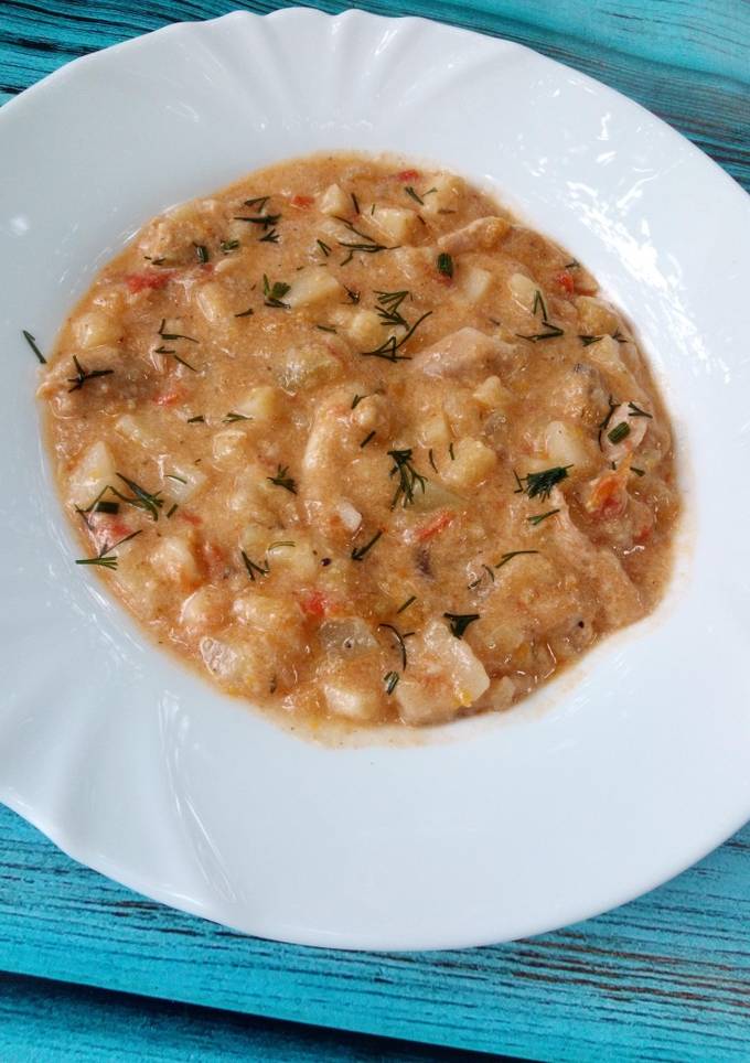 Овочеве рагу з куркою (Овощное рагу с курицей)
