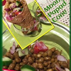 A picture of Moong Papad Cone.
