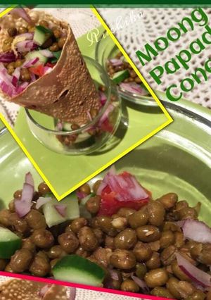 A picture of Moong Papad Cone.