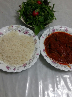 عکسی از دستور خوراک بادمجون شکم پر گیاهی