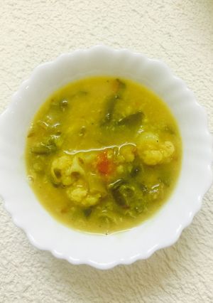 A picture of Vegetable dal.