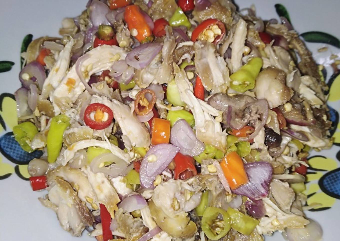 Sambal matah suwir ayam