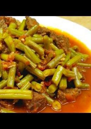 صورة لوصفة فاصوليا خضرا بالطريقه التركية