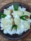 Putu Bambu Daun Pisang