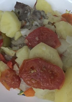 Una foto de Bifes a la criolla