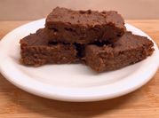 Una foto de brownie de camote