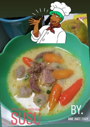 Foto resep Soto Daging + Bakso kuah susu