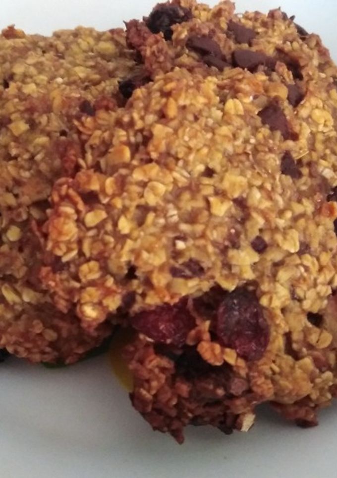 Una foto de Galletas de plátano y avena