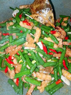 Foto resep Tumis kacang panjang pedas