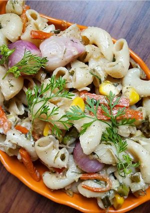A picture of Raw mango & honey pasta.