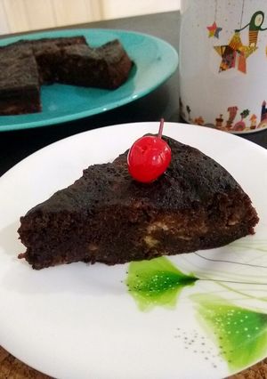Foto resep Steam Banana Chocolate Cake (no mixer no oven)