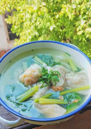 Foto resep Wonton Soup Vegan
