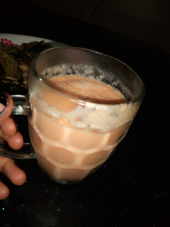 Kankana da mangoro smoothie ainihin hoton girkin