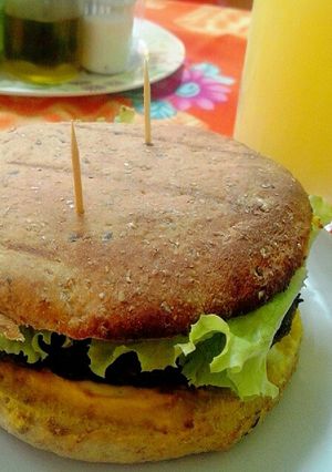 Una foto de Hamburguesa de Soja