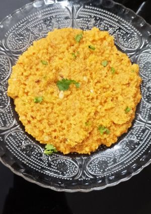 A picture of Samak rice khichdi for upvas.