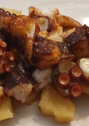 Una foto de Pulpo a feira con cachelos