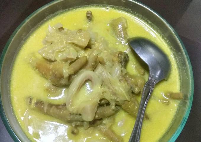 Ternyata ini lho! Resep enak bikin Gulai nangka vs ceker yang sesuai selera