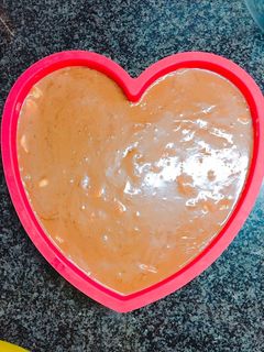 Una foto de Flan de chocolate